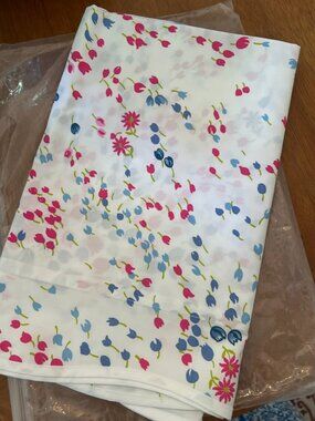 NWT D. Porthault Bouquet Eclaté Blue and Pink King Size Sham